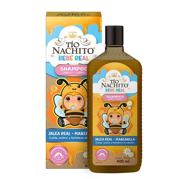 Tio Nacho Shampoo Tío Nachito Bebé Real 2En1: Pelo Y Cuerpo 400 ml alt