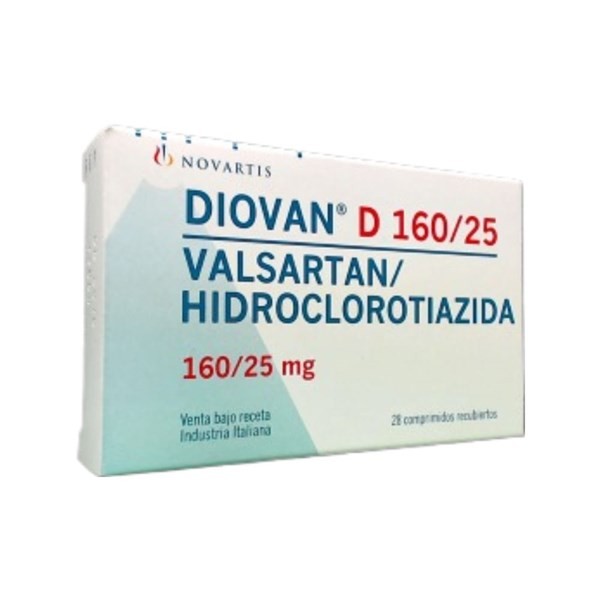 Siegfried Diovan D 160 / 25 Mg Valsartán + Asoc x 28 Comp Recubiertos #1