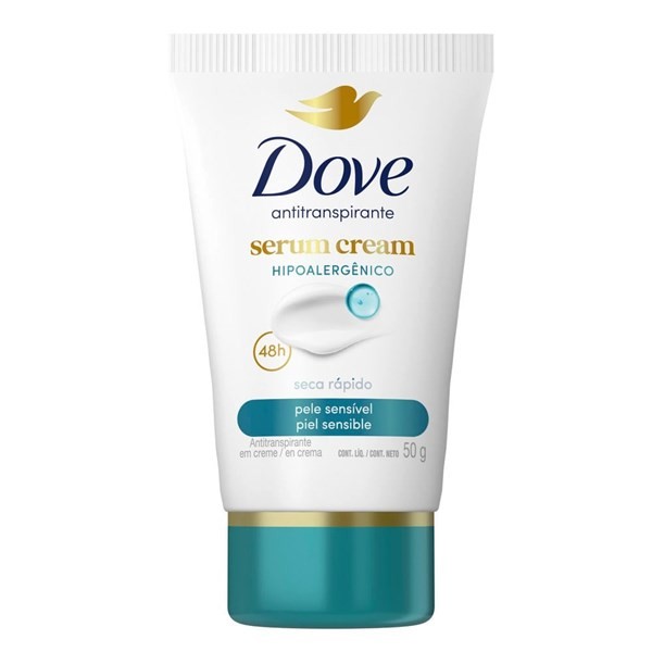 Antitranspirante Dove Sérum Cream Piel Sensible x 50 g