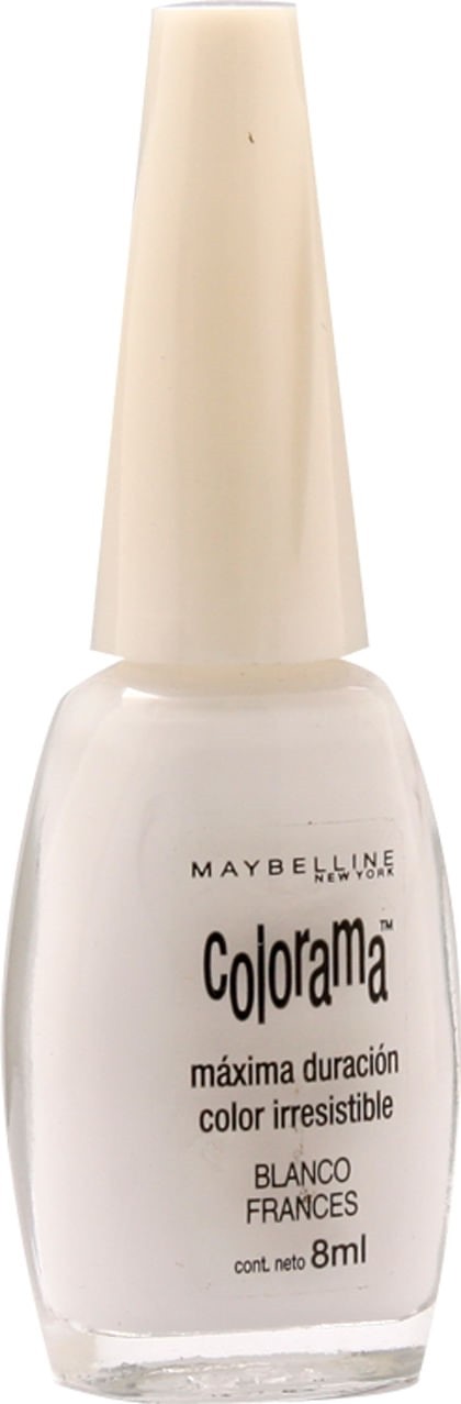 ESMALTE PARA UÑAS MAYBELLINE COLORAMA CREMOSO X 8 ML #1