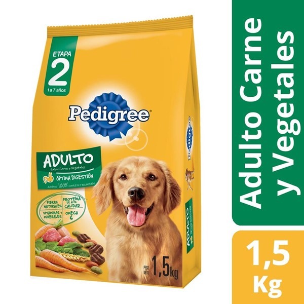 Alimento Balanceado Para Perros Pedigree Carne Y Vegetales 1,5 Kg #1