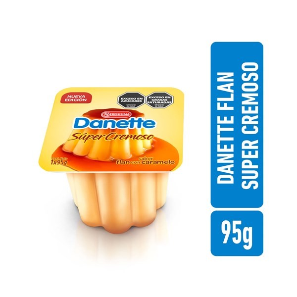 Flan Super Cremoso Danette Caramelo En Pote 95 G. #1