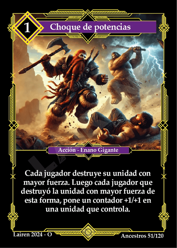 51 Choque De Potencias - Coste 1