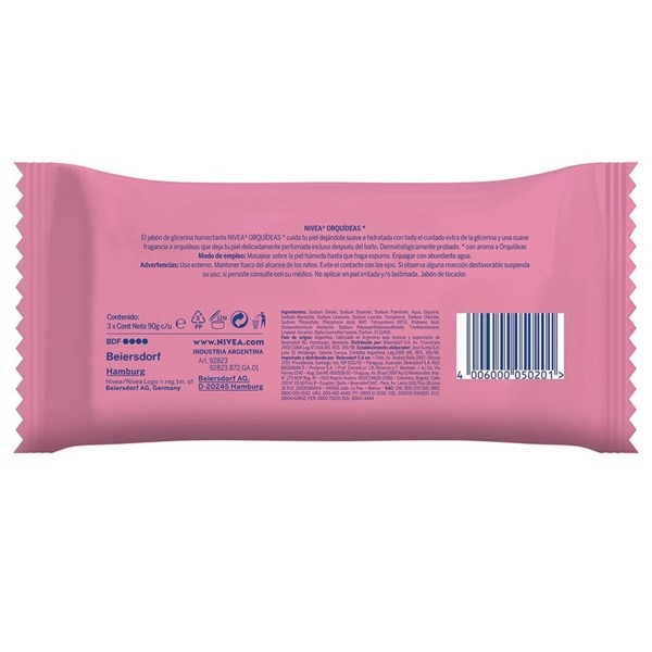 Jabón De Glicerina Orquídeas 3u x 90gr alt