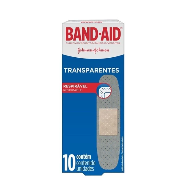 Band Aid Apósitos Adhesivos Transparentes (10 Unidades)