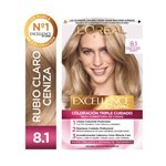Excellence Kit de Coloración Permanente Creme Tono 8.1 Rubio Claro Ceniza 8.1 Rubio Claro Ceniza Intenso #1