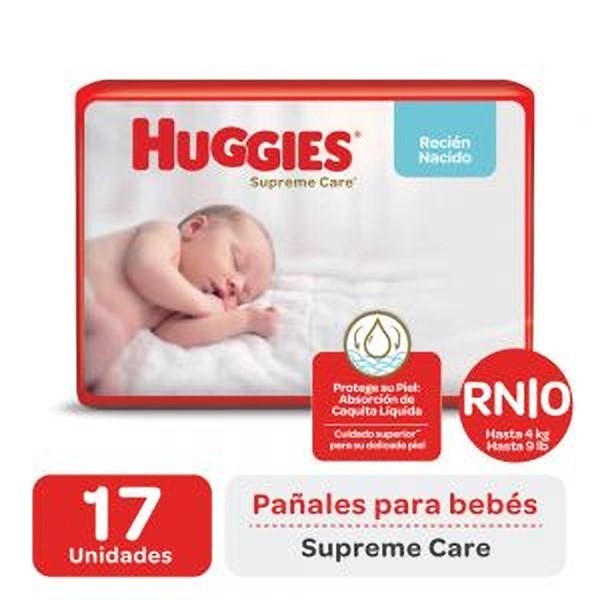 Huggies Pañales Supreme Care Rn (17 Unidades) #1