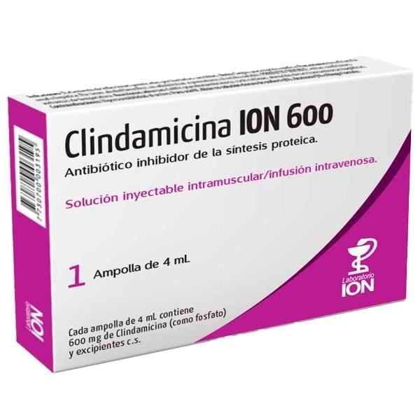 Clindamicina 600 mg | 1 ampolla inyectable | Clindamicina #1