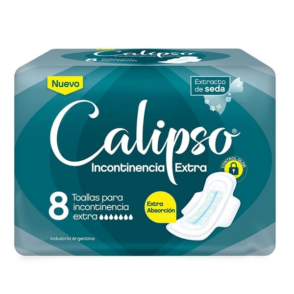 Calipso Toallitas Para Incontinencia Extra 8 Unidades alt