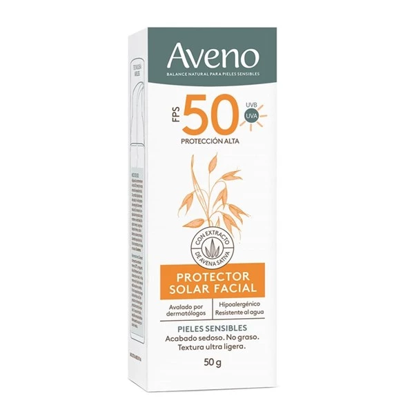 Aveno Protector Solar Facial FPS 50 x 50 g