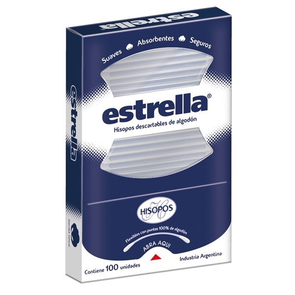 Estrella Hisopos Estuche (100 Unidades) alt