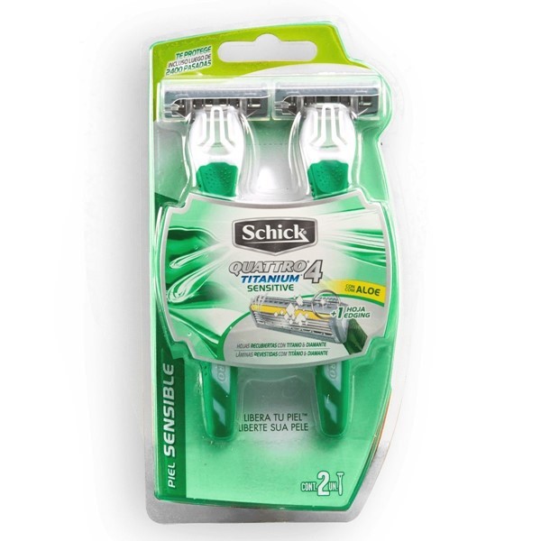 Schick Maquina Descartable Quattro Piel Sensible 2 un #1