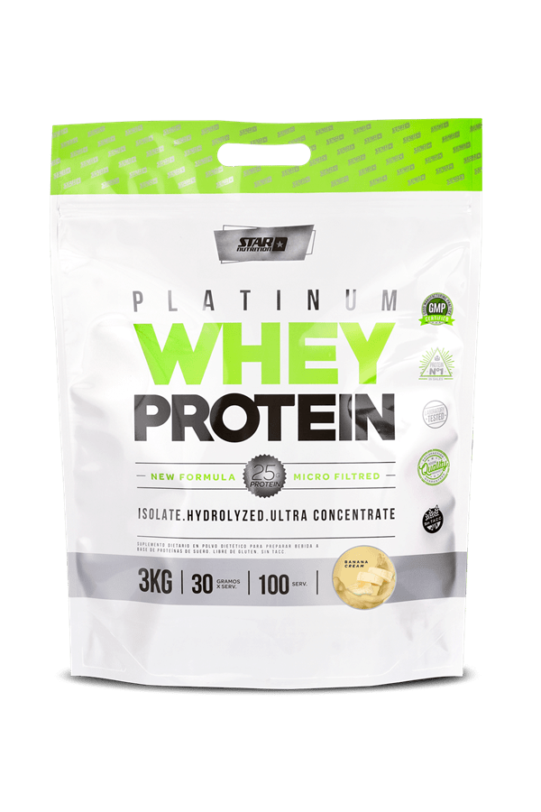 Star Nutrition Platinum Whey Protein Banana 3 Kg Doypack