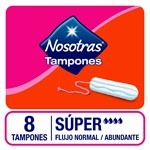Tampones Sin Aplicador Nosotras Super X 8 Unidades #1