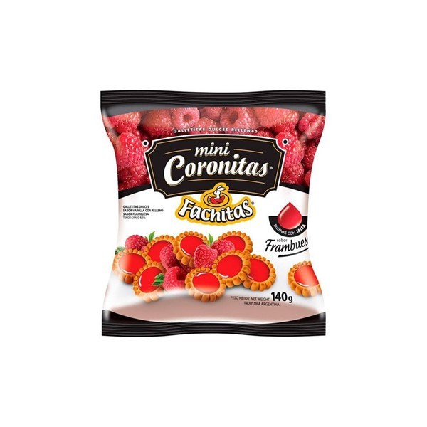 Galletitas Mini Coronitas De Frambuesa Fachitas 140 Gr #1