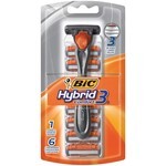 Bic Hybrid Advance 3 Hojas Máquina de Afeitar Y 6 Repuestos #1