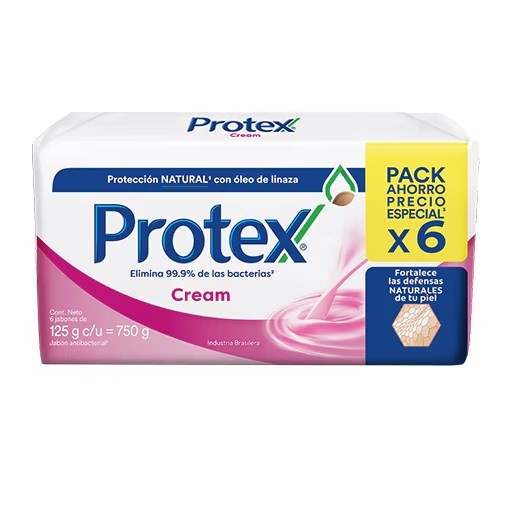 Astral Protex Jabón Cream |125 gramos | 6 Unidades #1
