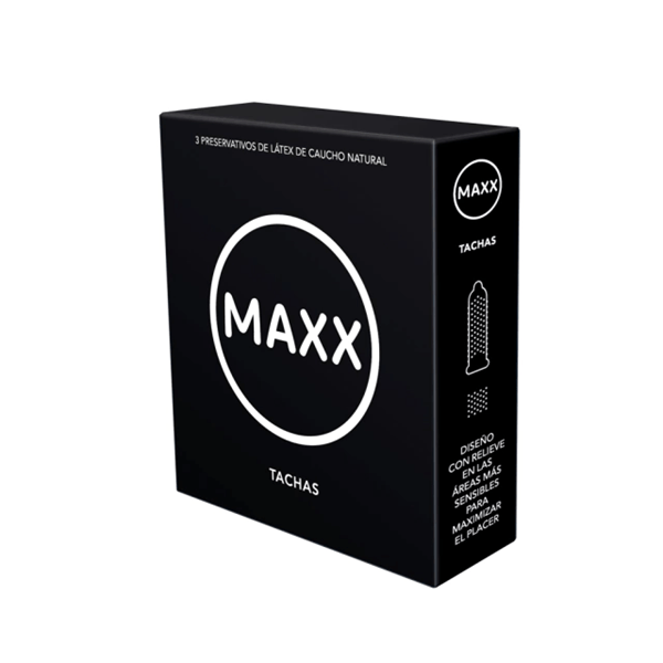 Preservativos Maxx Taxas 12 Cajas x 3 Unidades Variedad Tachas