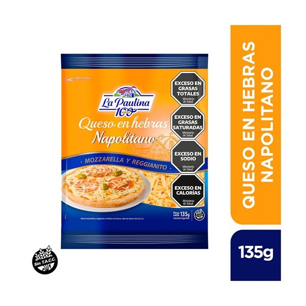 Queso En Hebras La Paulina Napolitano 135 G. #1