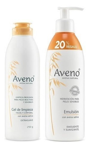 Aveno Kit Cuidado Corporal Y Facial Gel de Limpieza + Emulsión 400 ml #1