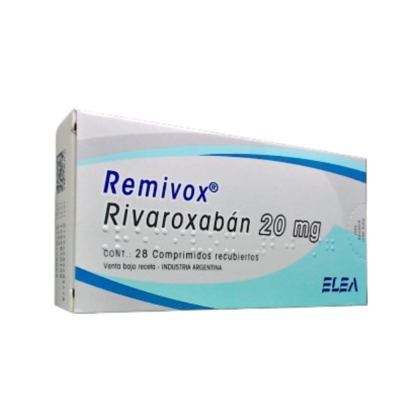 Elea Remivox Rivaroxabán 20 Mg x 28 Comp Recubiertos #1