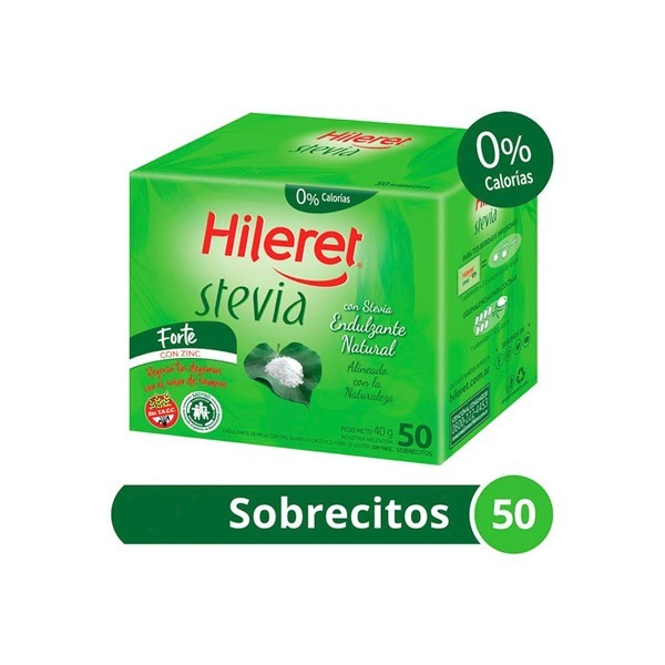 Endulzante Hileret Stevia Forte X 50 Sobrecito #1