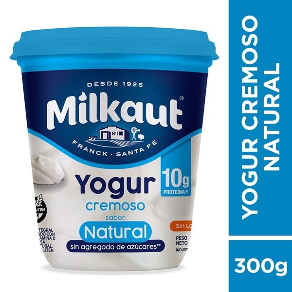 Yogurt Cremoso Natural 300 g Milkaut #1