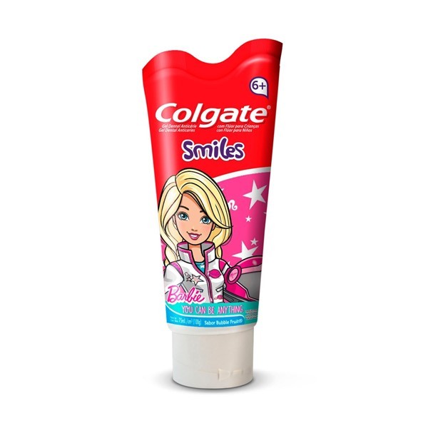 Colgate Crema Dental Smiles Barbie 6+ Años 75 gr