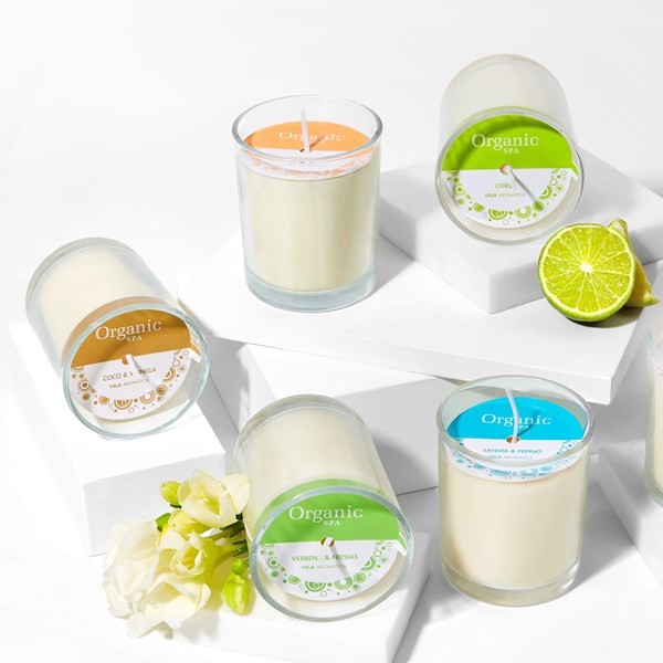 Organic Shop Vela Vegetal en Vaso Gardenia alt