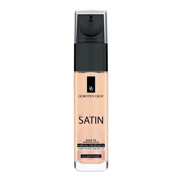 Dorothy Gray Base Satín Hipoalergénica Con Filtro Solar Light Nude