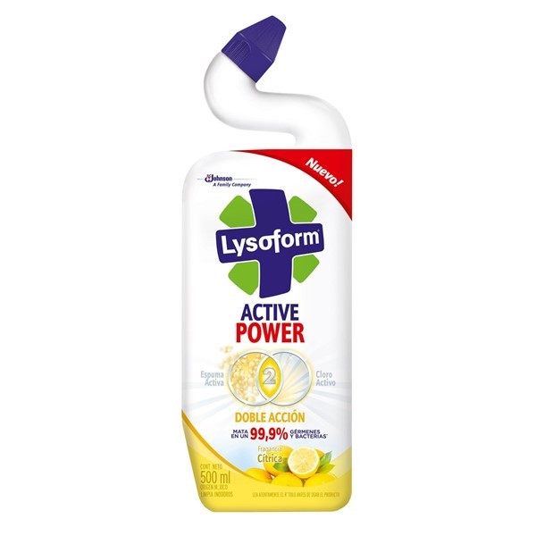 Lysoform Limpiador Inodoro Active Power Citrica 500 ml