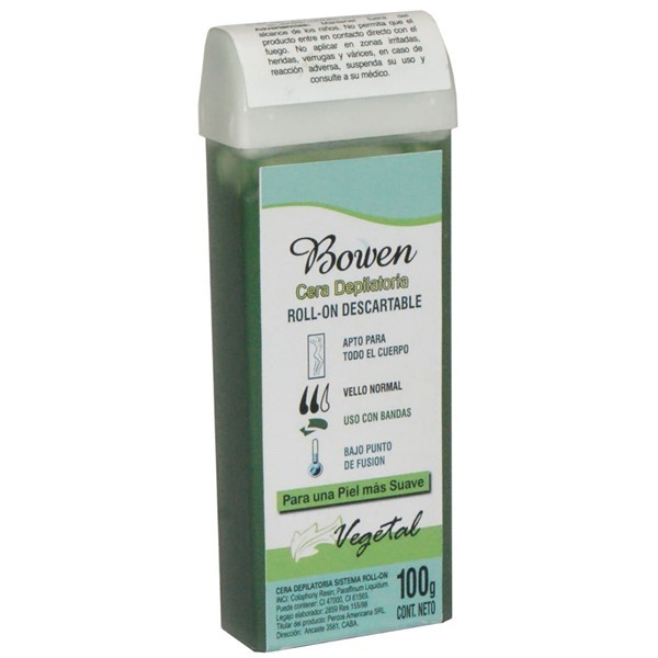 Bowen Cera Depilatoria Vegetal Rollon 100 gr