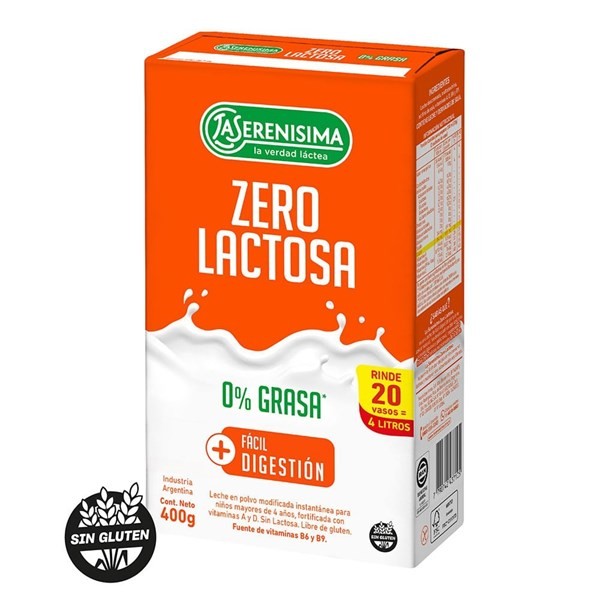 Leche en Polvo La Serenisima Zero Lactosa 400 g alt