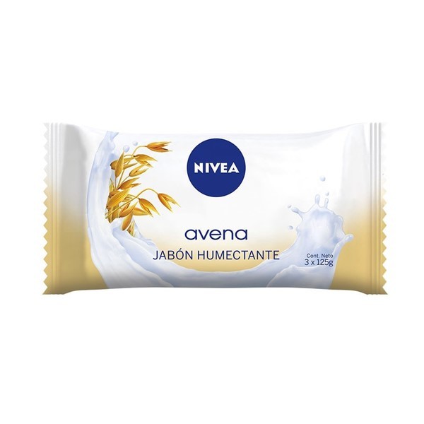 Nivea Jabon Humectante Avena 3 X 125 Gr #1