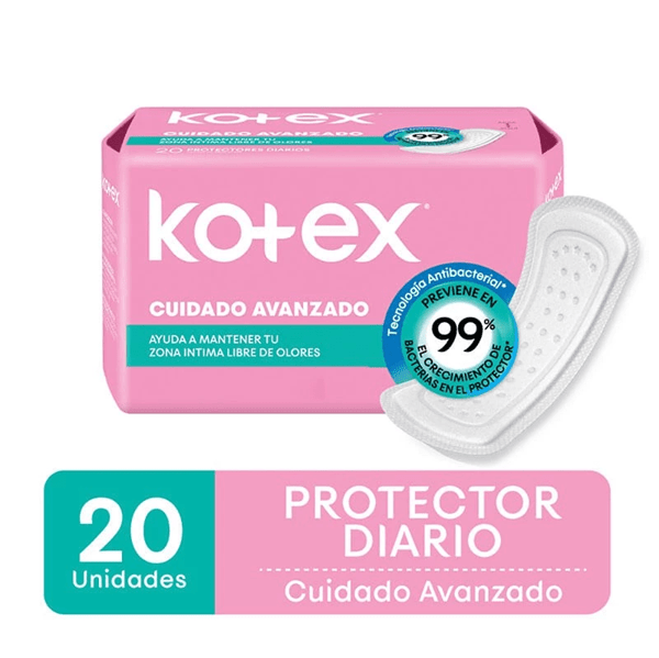 Kotex Protector Diario Antibacterial - 20 Unidades #1