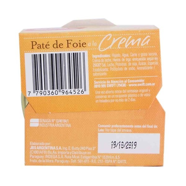 Pate de Foie Swift 85 gr alt