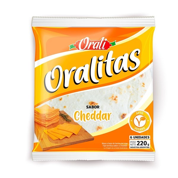 Tortilla de Trigo Orali Sabor Cheddar x 6 uni #1