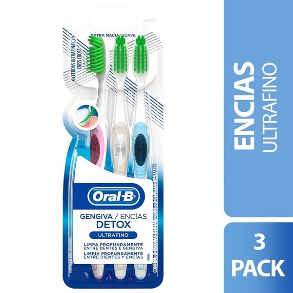 Oral B Cepillo Dental Detox Gengiva/Encias (3 Unidades) #1