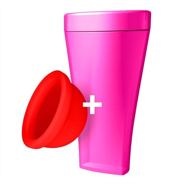 Combo Fleurity Disco Rojo + Vaso Rosa
