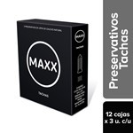 Maxx Preservativo Tachas (12 Cajas de 3 Unidades C/U) #2
