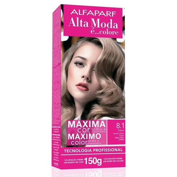 Alfaparf Alta Moda Kit Coloracion 8.1 Rubio Claro Ceniza 8.1 Rubio Claro Ceniza Intenso