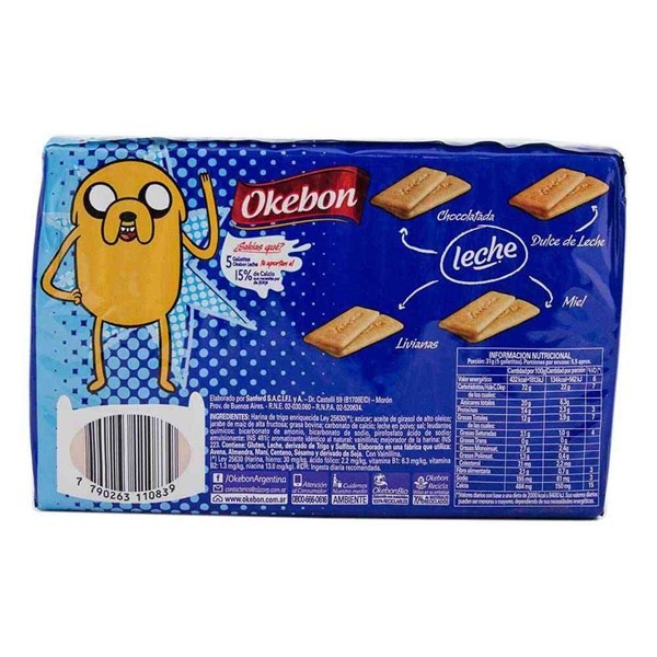 Galletitas Okebon Leche Clásicas 165 Gr alt