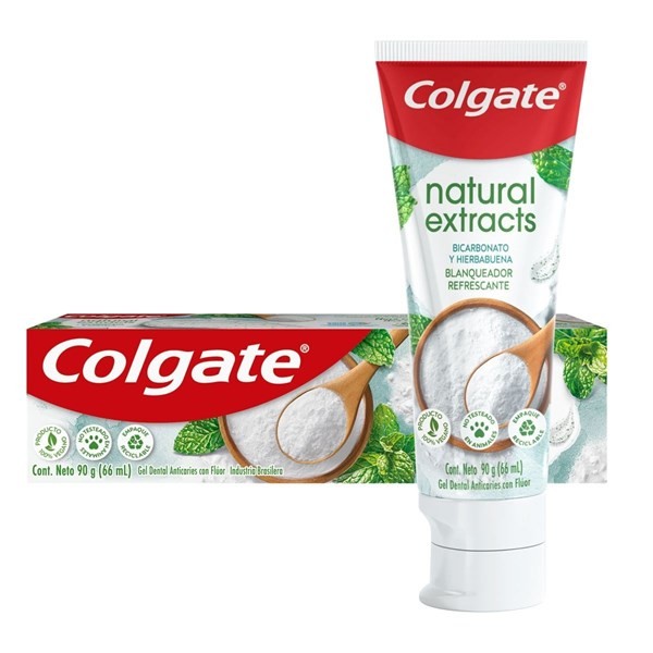 Colgate Pasta Dental Natural Extracts Bicarbonato Blanqueador x 90 gr alt