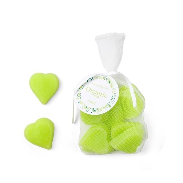 Organic Spa Aromatizante Corazones Citrus