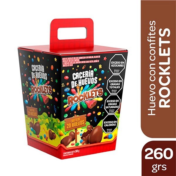Huevitos de Chocolate Arcor Rocklets Mini 20 U 250 g #1