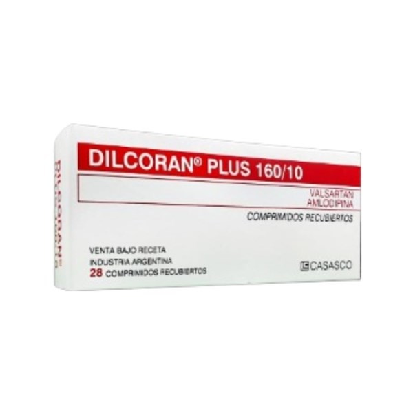 Casasco Dilcoran Plus Valsartán + Amlodipina 160 / 10 Mg x 28 Comp #1