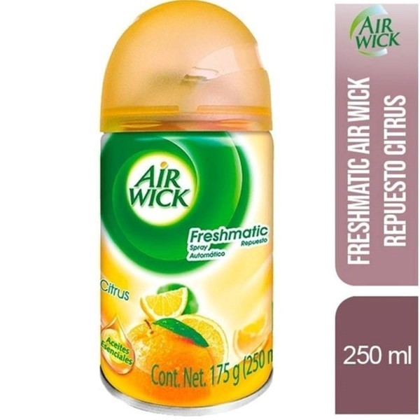 Aromatizante Air Wick Fresh Matic Repuesto Citrus X 250 Ml