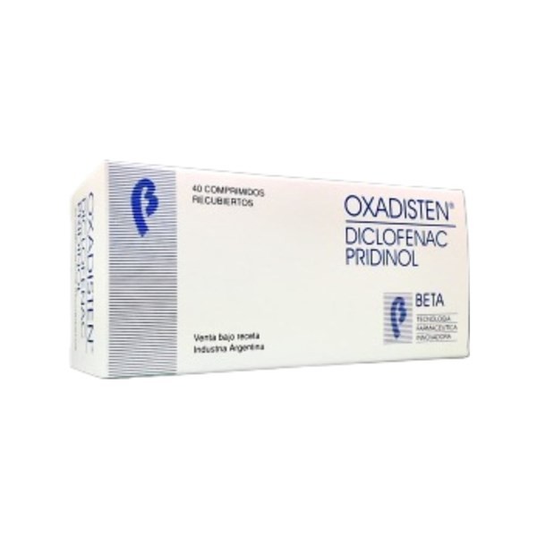 Beta Oxadisten Diclofenac + Pridinol x 40 Comp Recubiertos