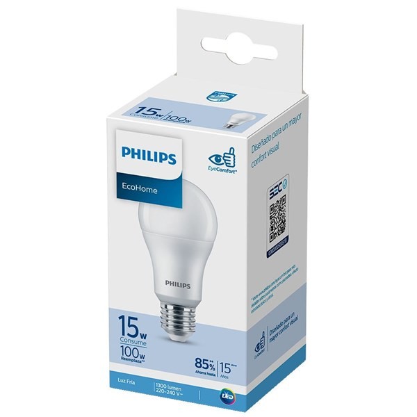 Bombilla Philips Ecohome Ledbulb 15W Luz Cálida #1