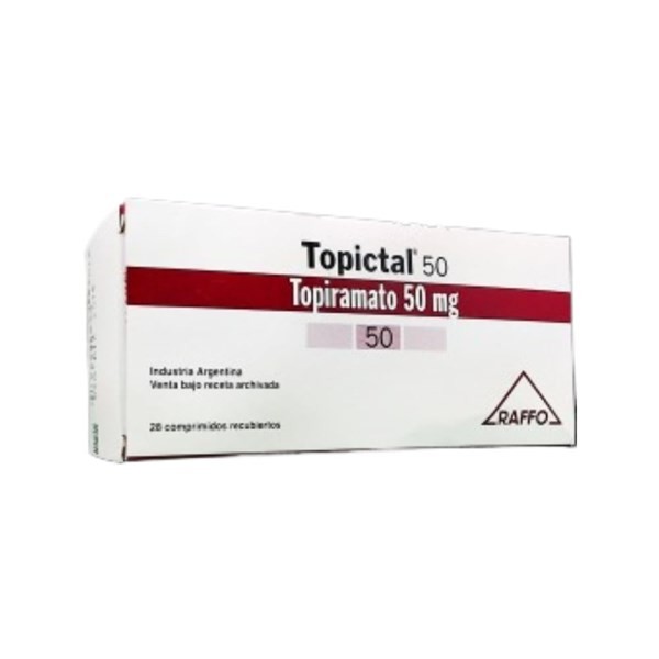 Raffo Topictal 50 Mg Topiramato x 28 Comp Recubiertos #1